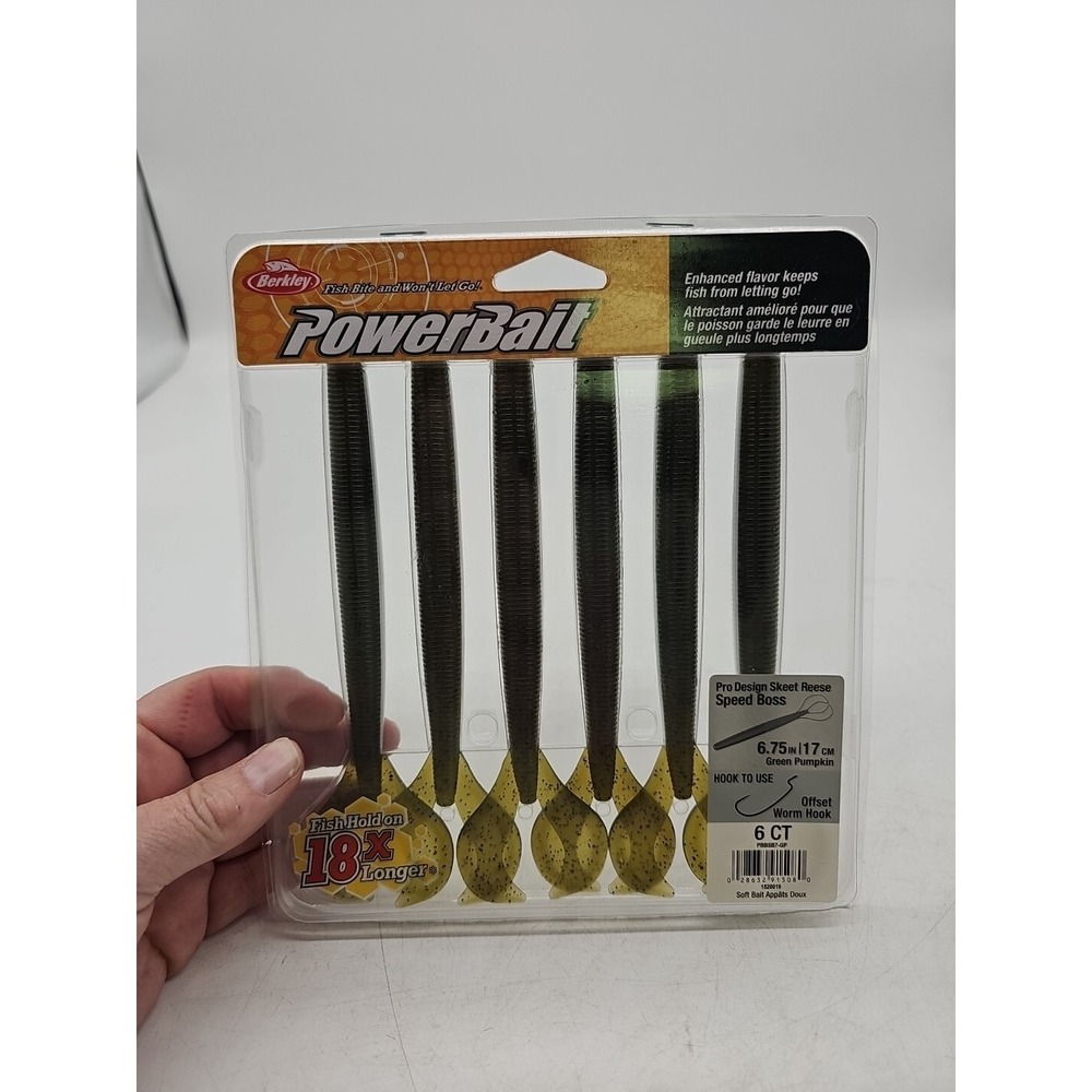 Berkley Powerbait Pro Design Skeet Reese Speed Boss 6.75in. 6 Count New